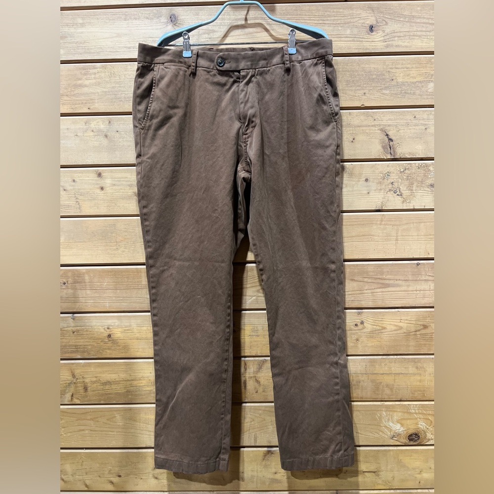 Spier & Mackay Handmade British Khaki Cotton Chinos Men’s Size Measured 35x31